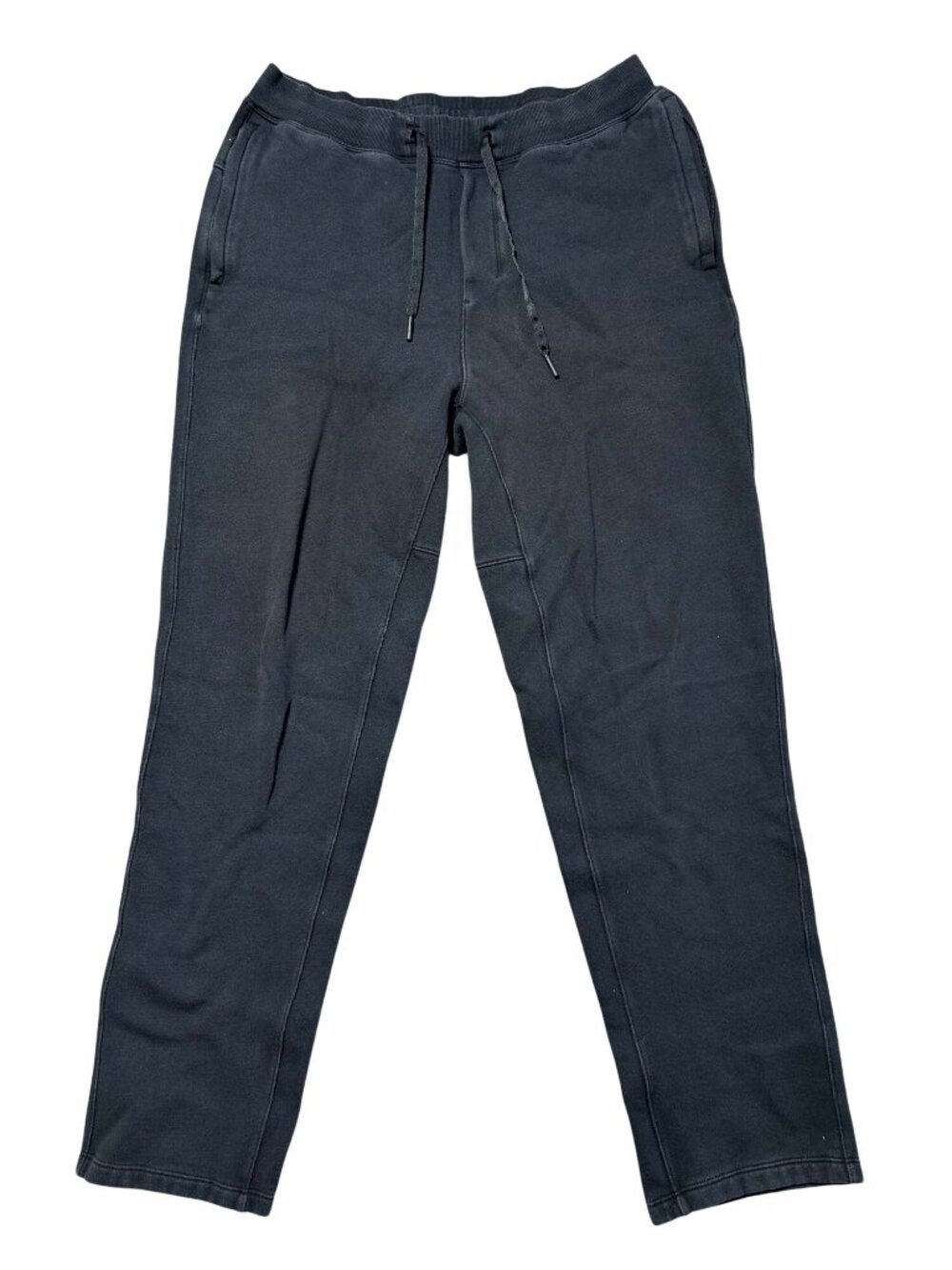 Lululemon Men's Sz Large Black Jogger Sweatpants With Drawstring Waistband Blend